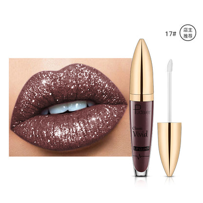 Pudaier Matte Glitter Lipgloss