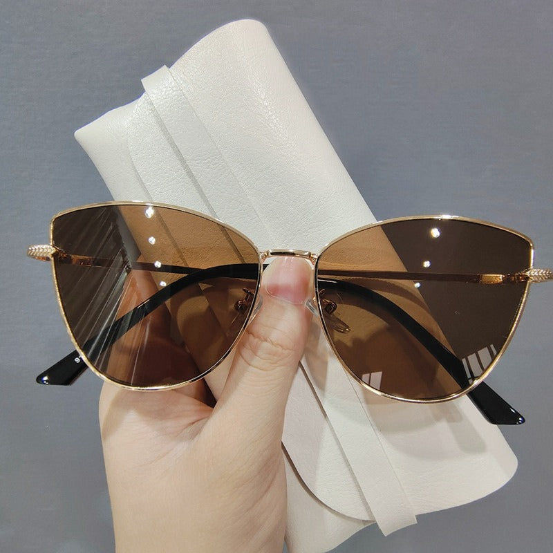 Metal Frame Cat Eye Sunglasses