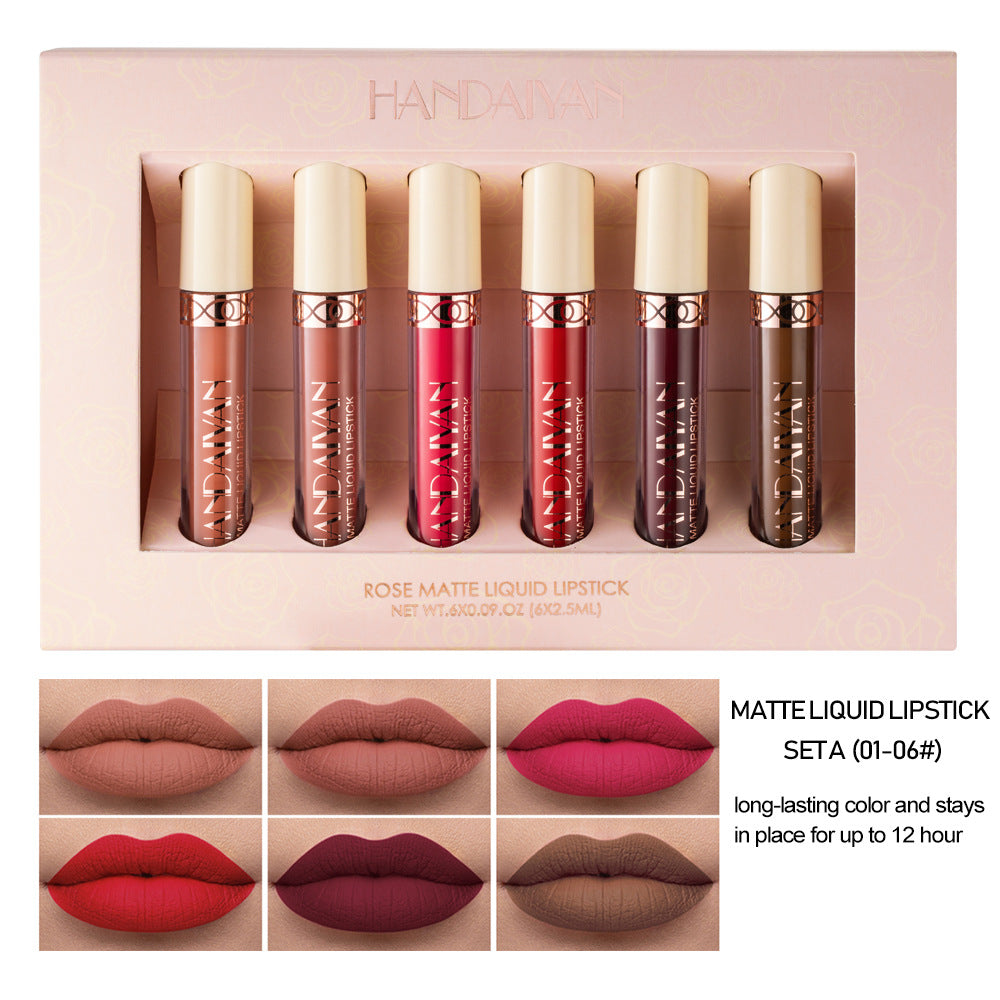 HANDAIYAN 6‘ Mattes Lipgloss-Set