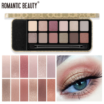 Romantische Schönheit 12 Farbe Leopard Lidschatten Palette