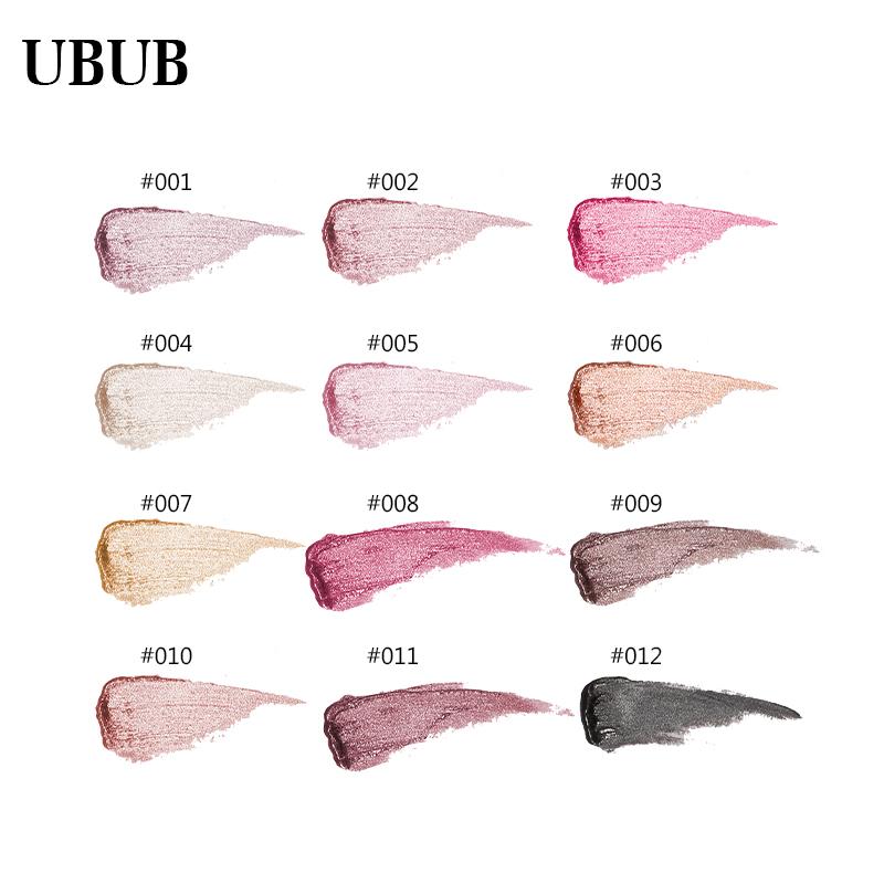 UBUB – Glitzernder, metallischer Lipgloss in 12 Farben