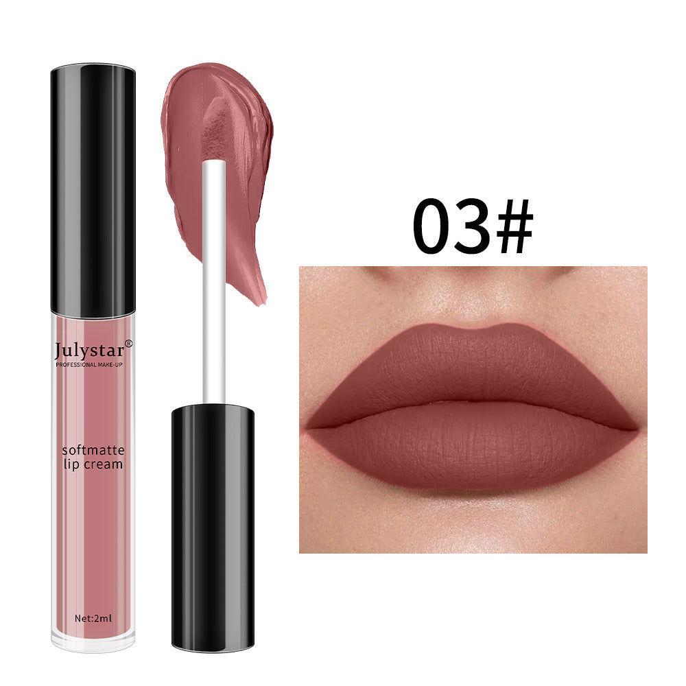 Julystar – Matt-feuchtigkeitsspendender Lippenstift 