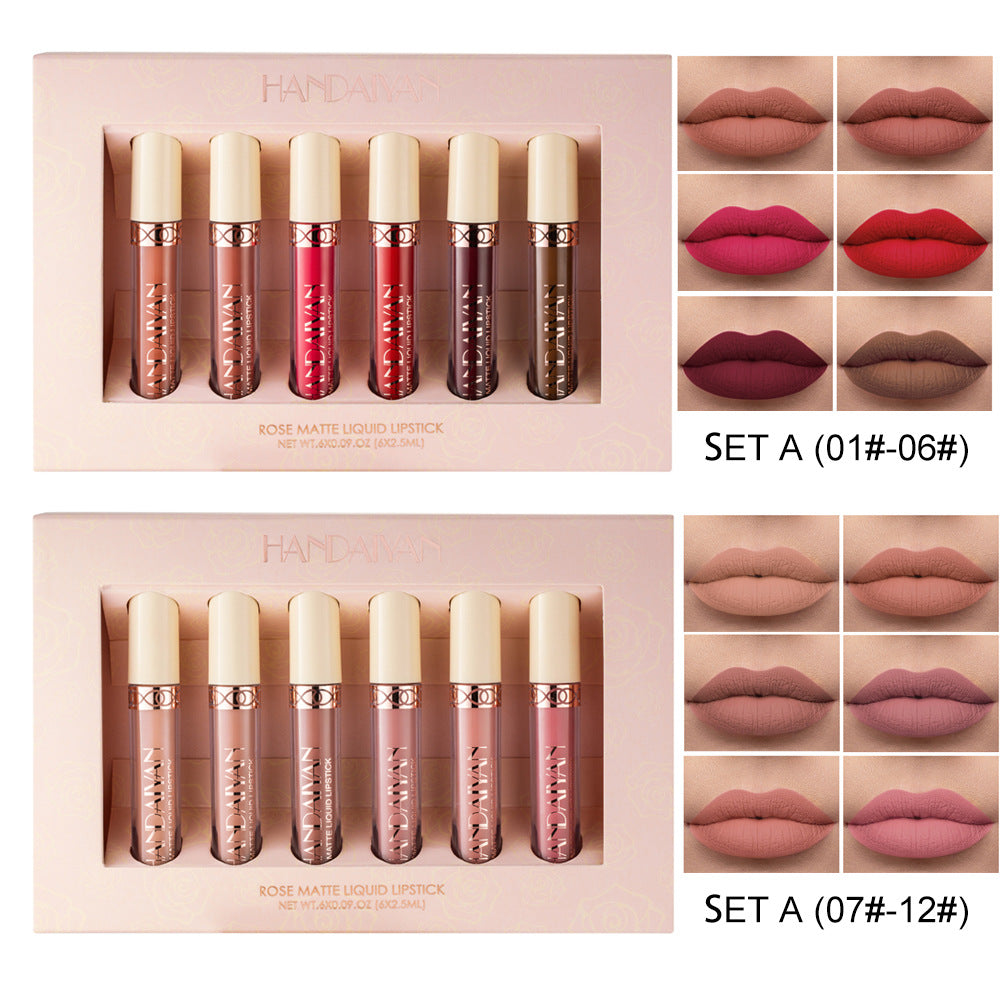 HANDAIYAN 6‘ Mattes Lipgloss-Set