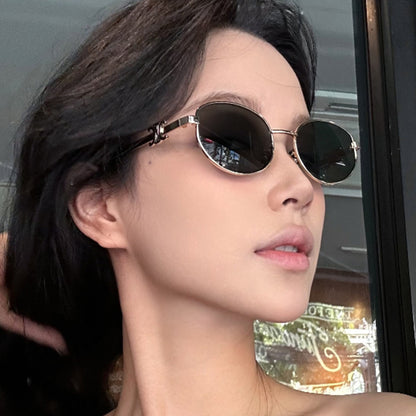 Retro Oval Sunglasses