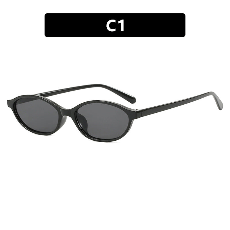 Elliptical Small Frame Sunglasses