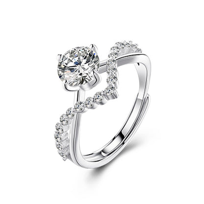 Taç Şekilli Moissanite Elmas Yüzük