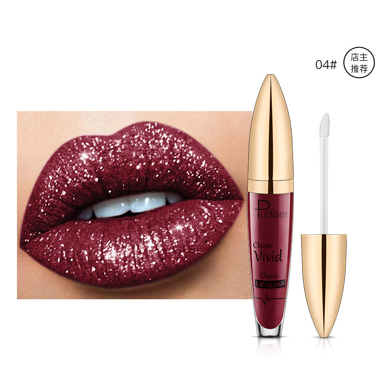 Pudaier Matte Glitter Lipgloss