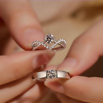 Taç Şekilli Moissanite Elmas Yüzük