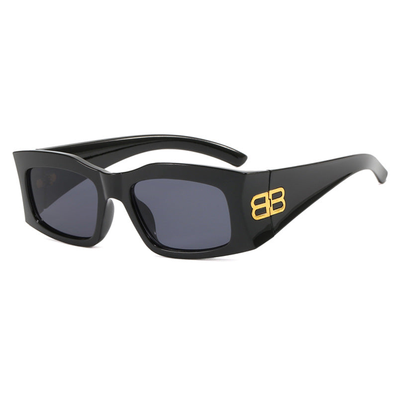 Box Letter B Rectangular Sunglasses