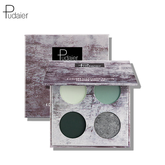 Pudaier – Matte Lidschattenpalette in vier Farben 