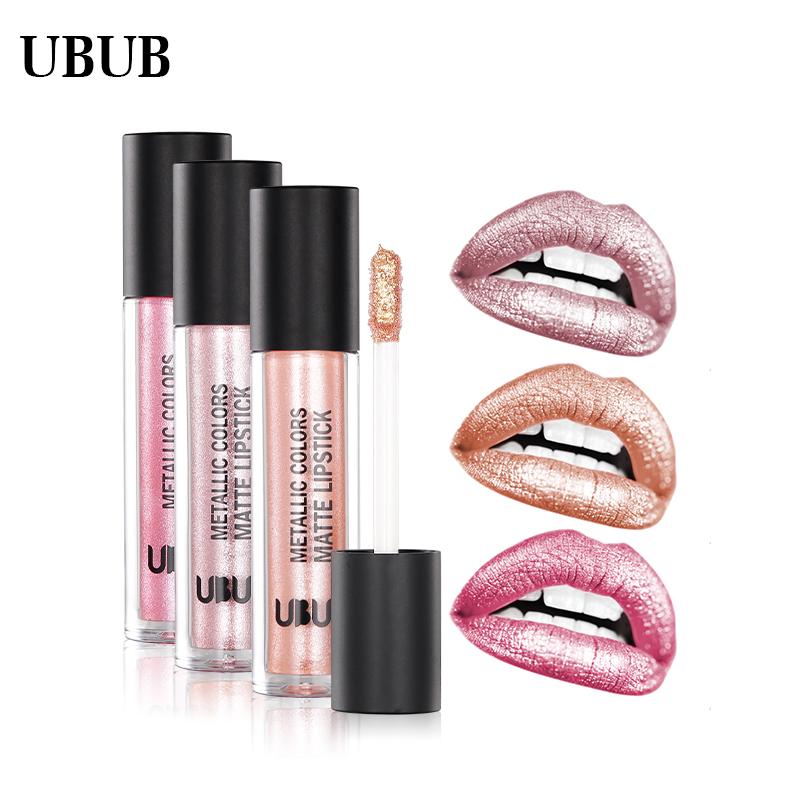 UBUB – Glitzernder, metallischer Lipgloss in 12 Farben