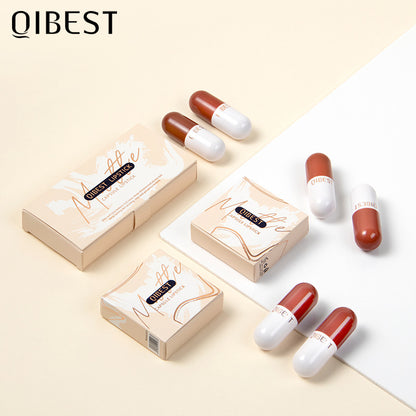 QIBEST Mini Capsule Matte Lippenstift-Set