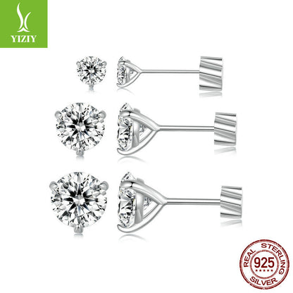 925 Karat Moissanit Diamant Ohrringe 