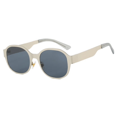 Ins Textured Metal Retro Sunglasses