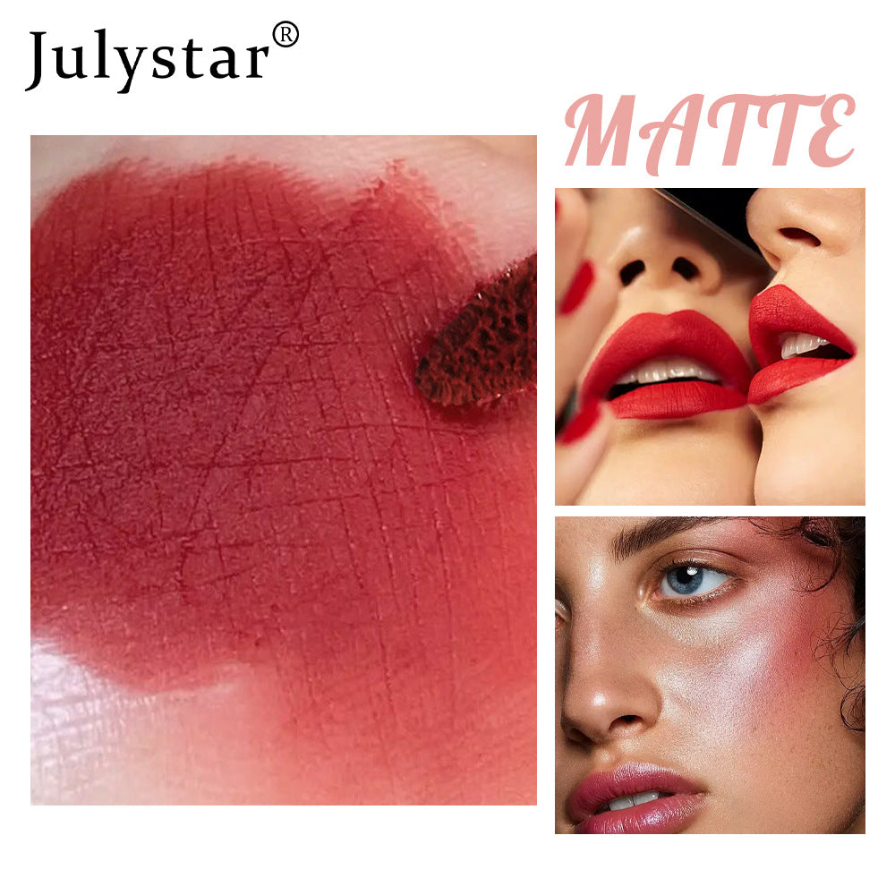 Julystar – Matt-feuchtigkeitsspendender Lippenstift 