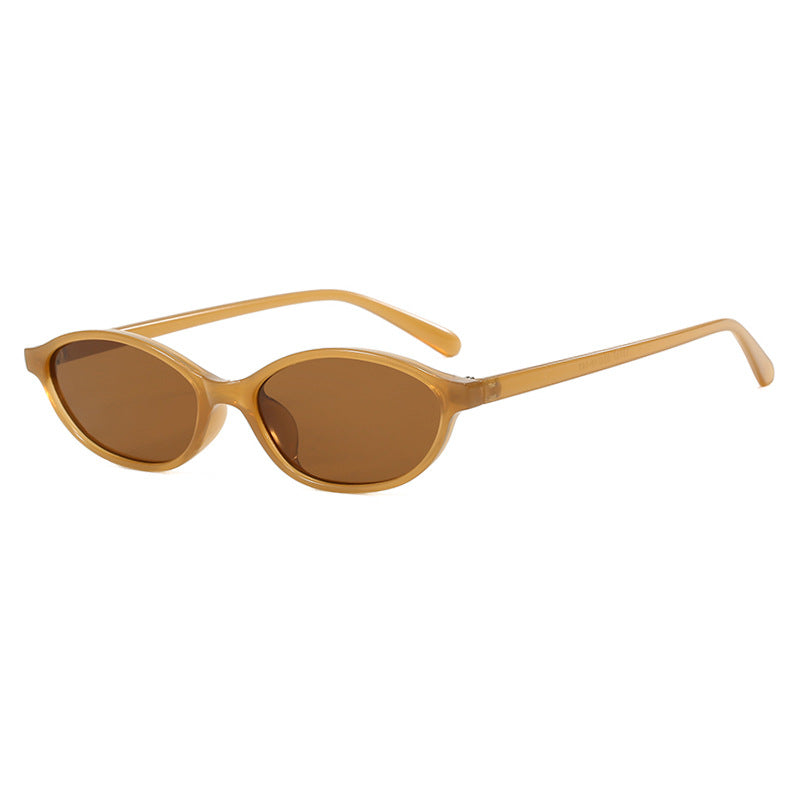 Elliptical Small Frame Sunglasses