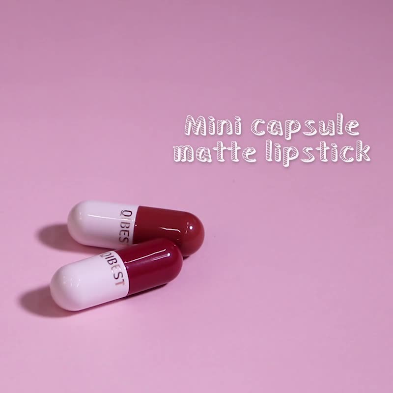 QIBEST Mini Capsule Matte Lippenstift-Set