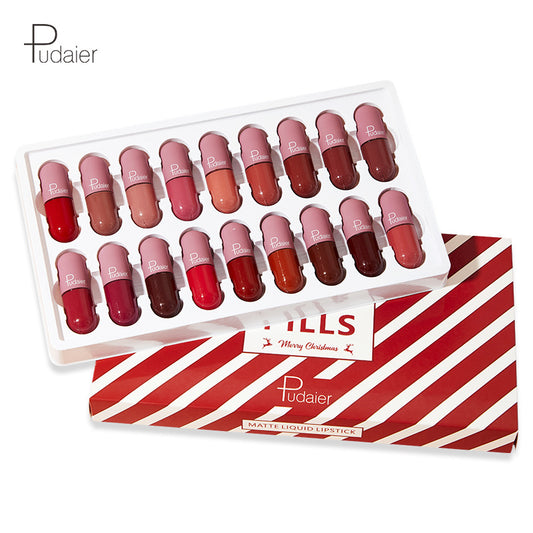 Pudaier 18 Farben Mini-Kapsel-Lipgloss