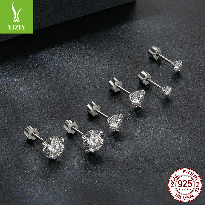 925 Ayar Moissanite Elmas Küpeler