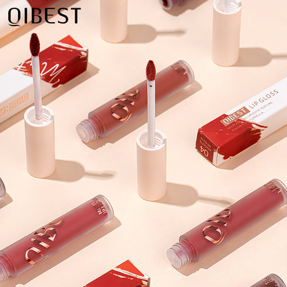 QIBEST Neuer seidig weicher matter Lipgloss