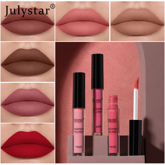 Julystar – Matt-feuchtigkeitsspendender Lippenstift 